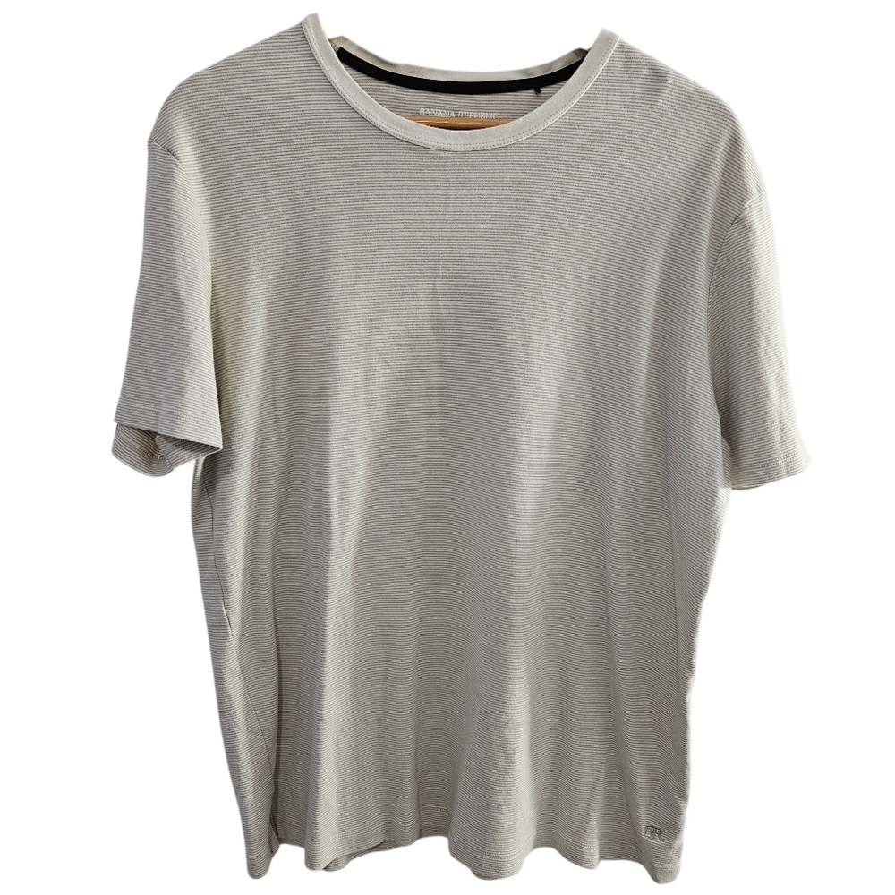 Banana Republic Lux Performance 100% Cotton Neutral Basic T-shirt